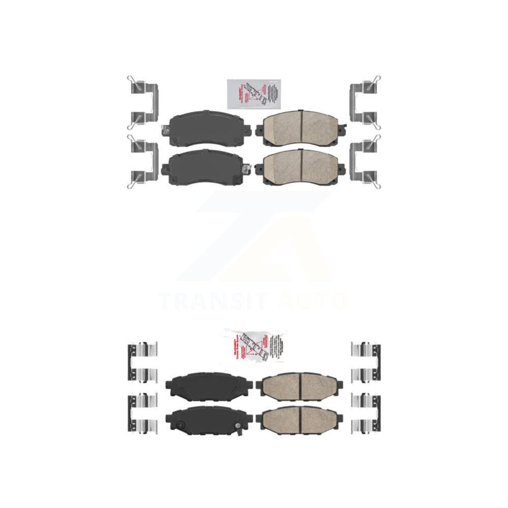 AmeriBRAKES - KNF-101430 - Front and Rear Disc Brake Pad Kits image 1