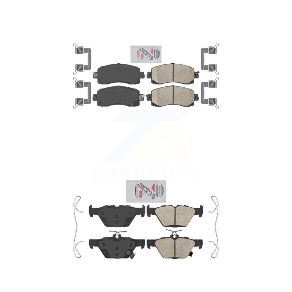 AmeriBRAKES - KNF-101433 - Front and Rear Disc Brake Pad Kits image 1