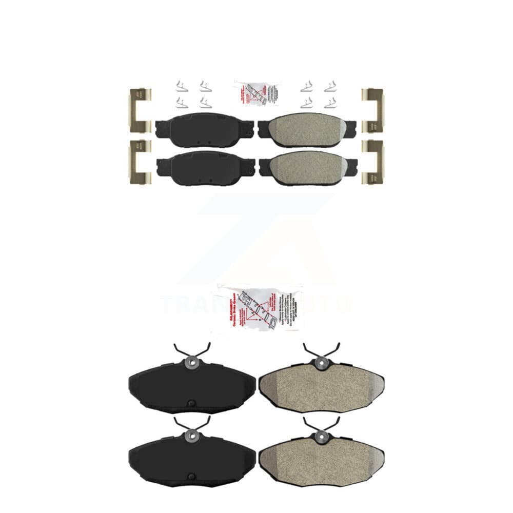 AmeriBRAKES - KNF-101435 - Front and Rear Disc Brake Pad Kits image 1