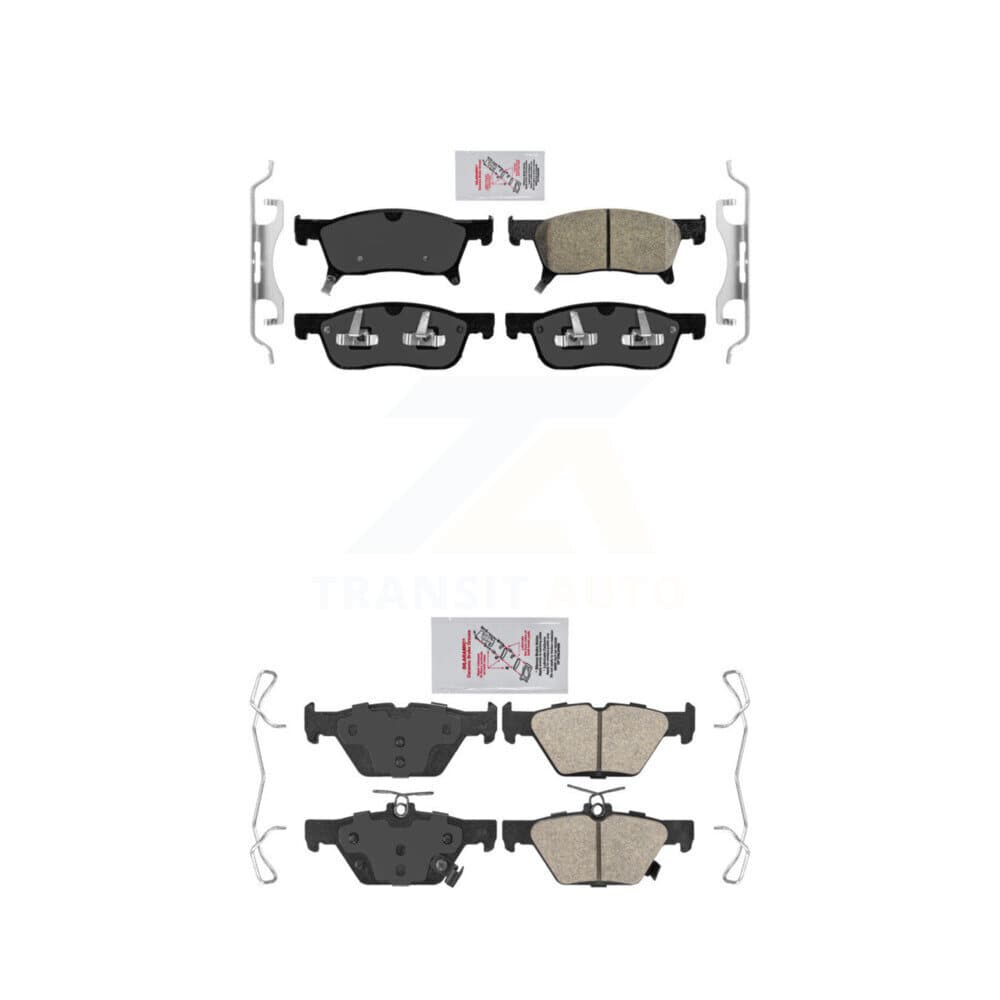 AmeriBRAKES - KNF-101436 - Front and Rear Disc Brake Pad Kits image 1