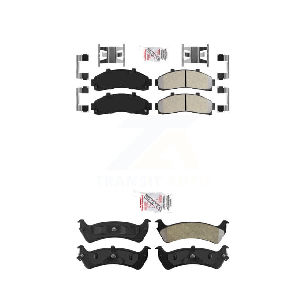 AmeriBRAKES - KNF-101442 - Front and Rear Disc Brake Pad Kits image 1