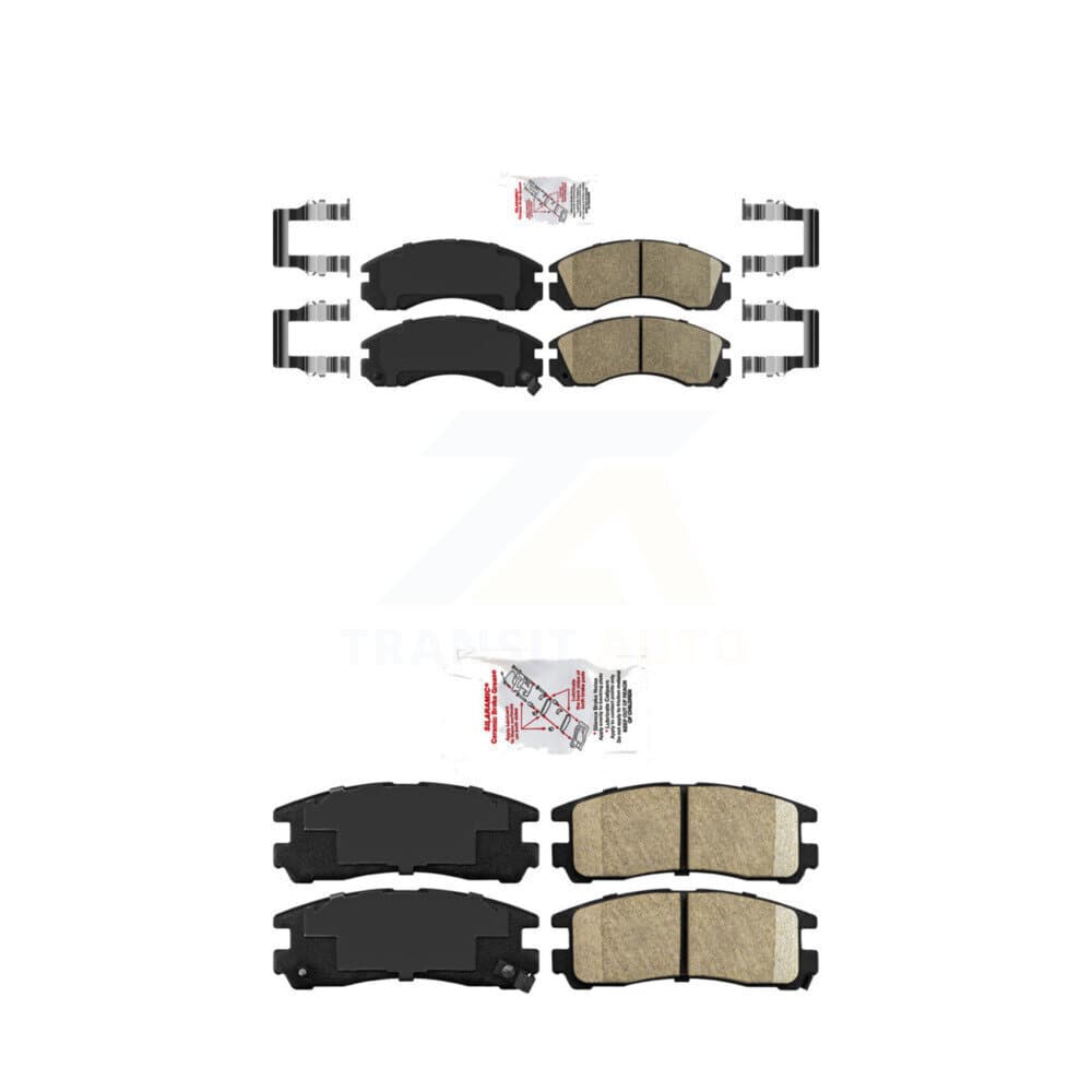 AmeriBRAKES - KNF-101469 - Front and Rear Disc Brake Pad Kits image 1