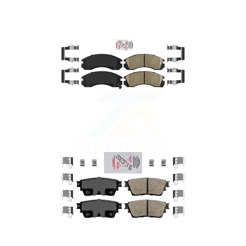AmeriBRAKES - KNF-101470 - Front and Rear Disc Brake Pad Kits image 1