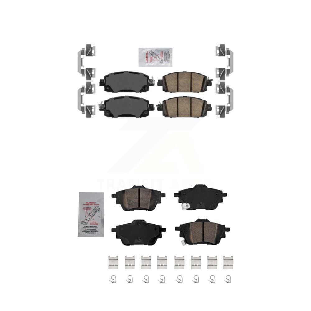 AmeriBRAKES - KNF-101479 - Front and Rear Disc Brake Pad Kits image 1