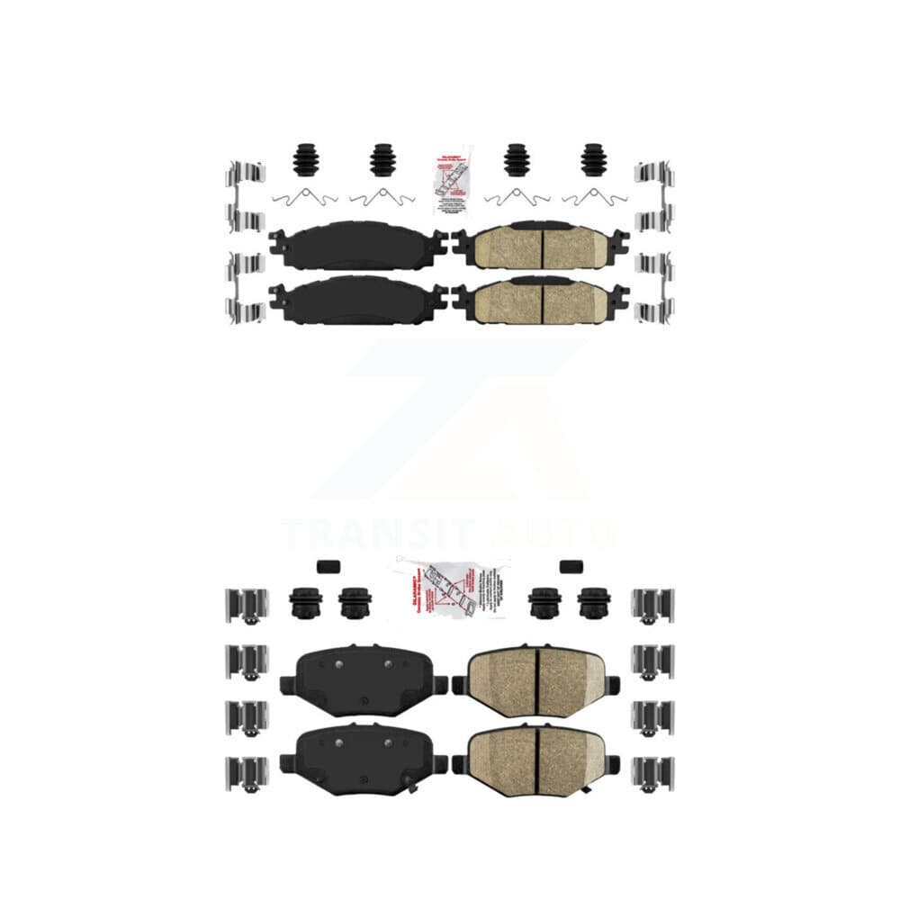AmeriBRAKES - KNF-101492 - Front and Rear Disc Brake Pad Kits image 1