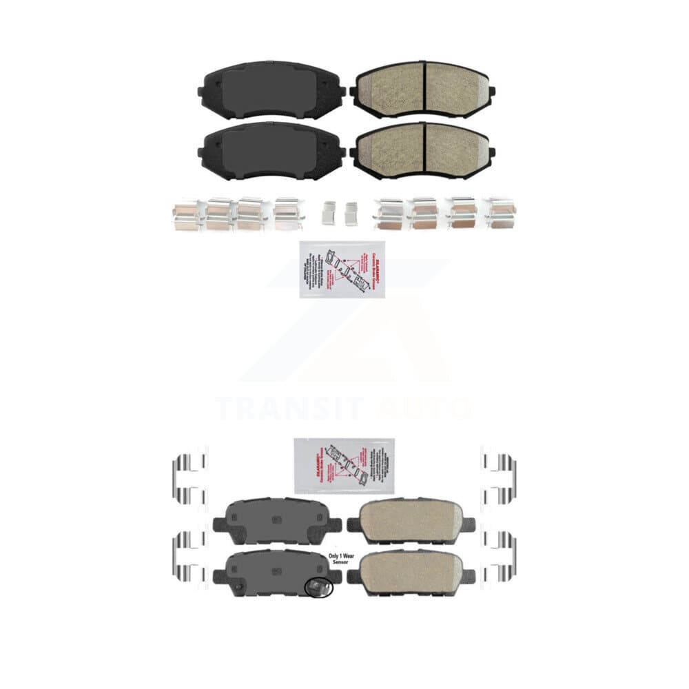 AmeriBRAKES - KNF-101508 - Front and Rear Disc Brake Pad Kits image 1