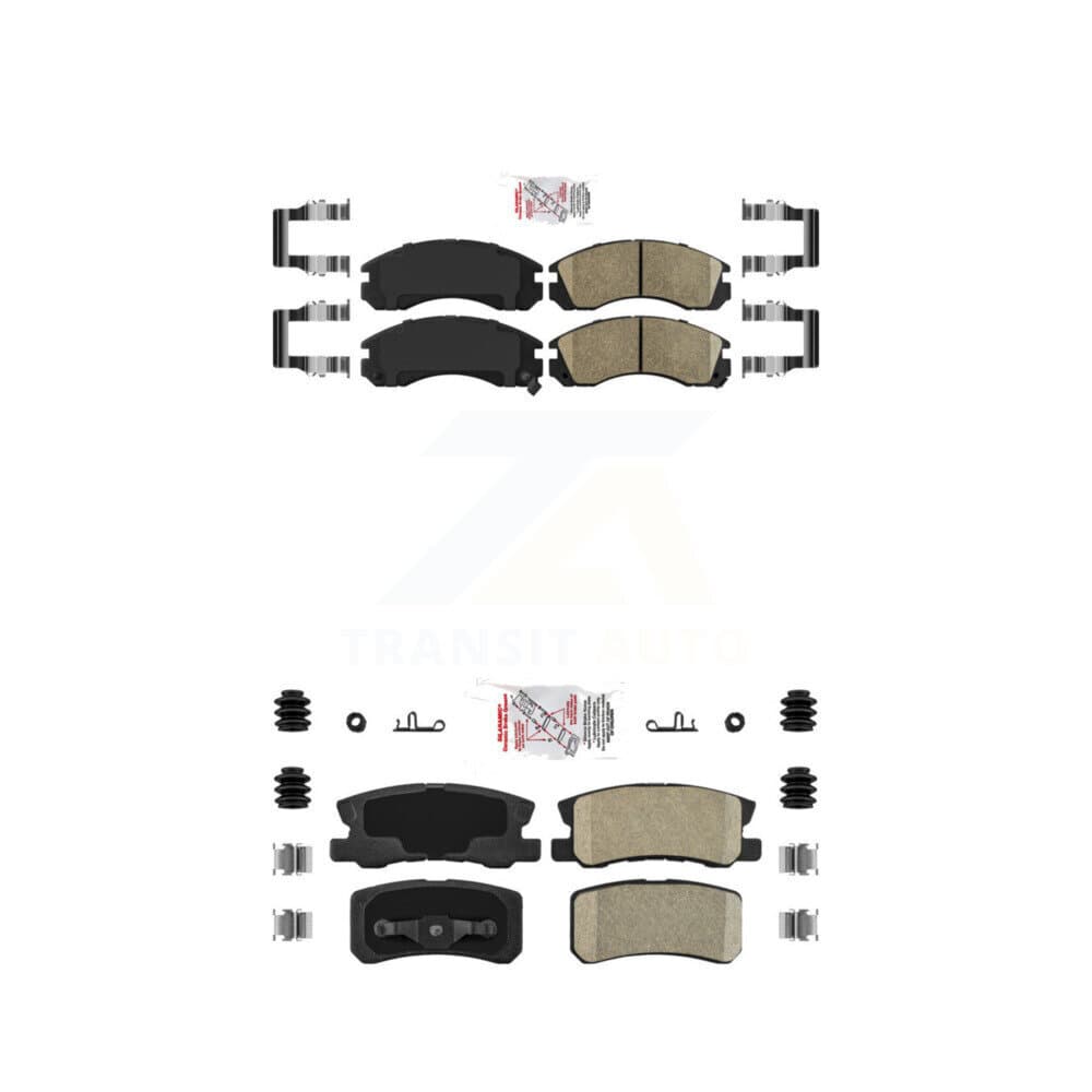 AmeriBRAKES - KNF-101513 - Front and Rear Disc Brake Pad Kits image 1