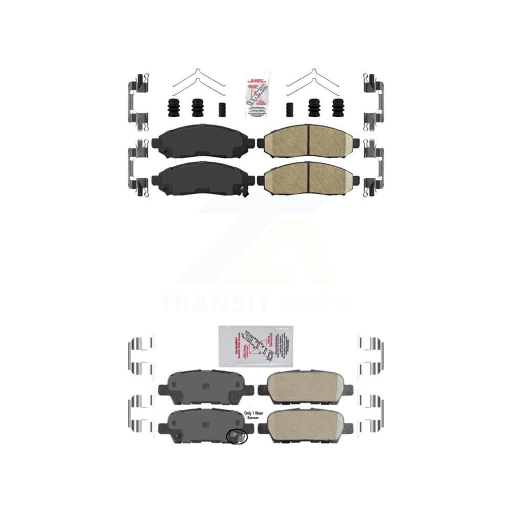AmeriBRAKES - KNF-101523 - Front and Rear Disc Brake Pad Kits image 1