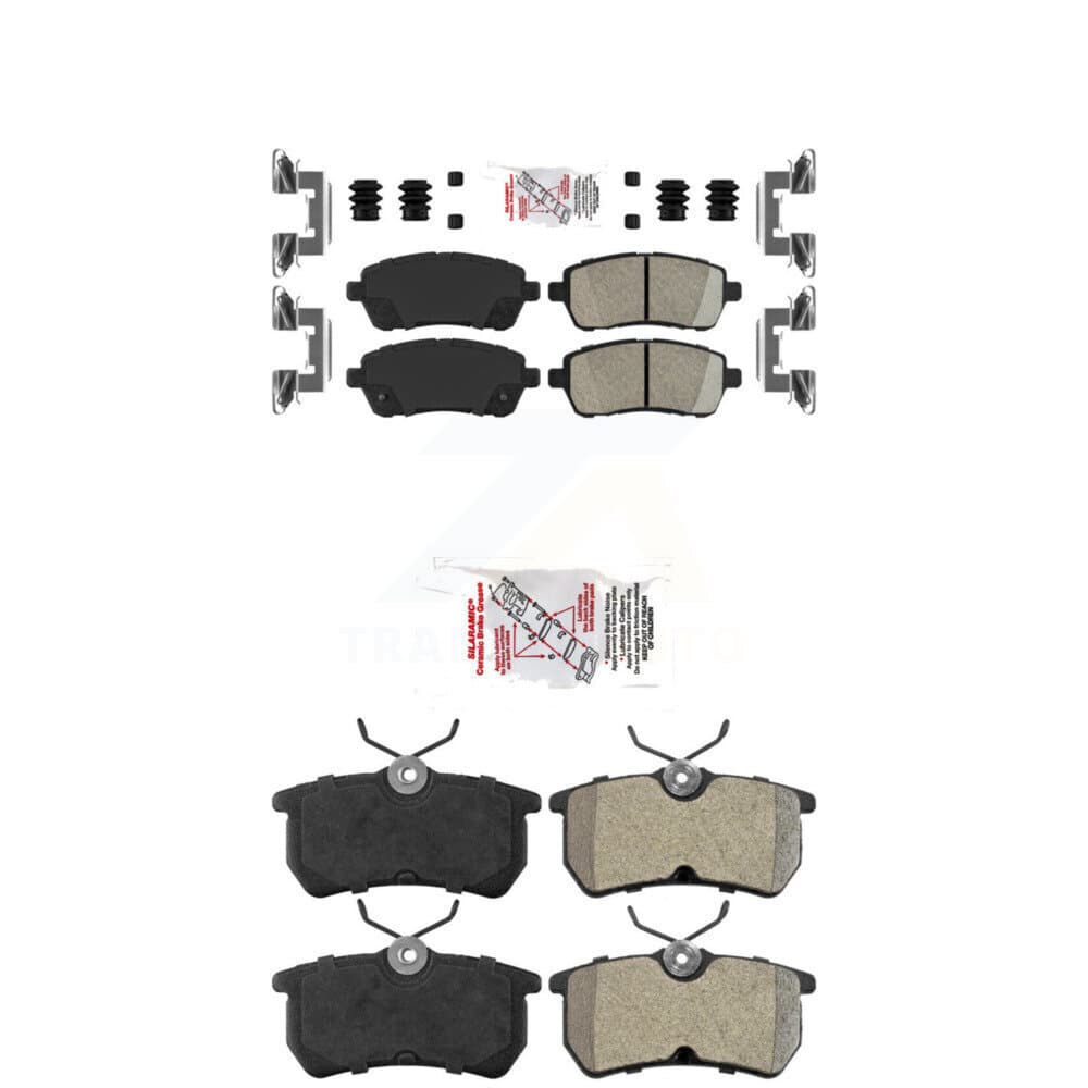 AmeriBRAKES - KNF-101535 - Front and Rear Disc Brake Pad Kits image 1