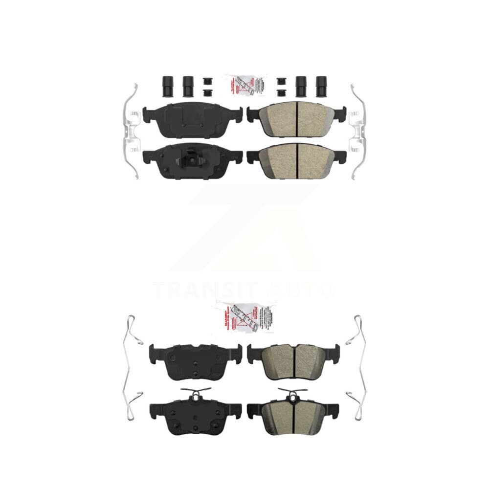 AmeriBRAKES - KNF-101591 - Front and Rear Disc Brake Pad Kits image 1