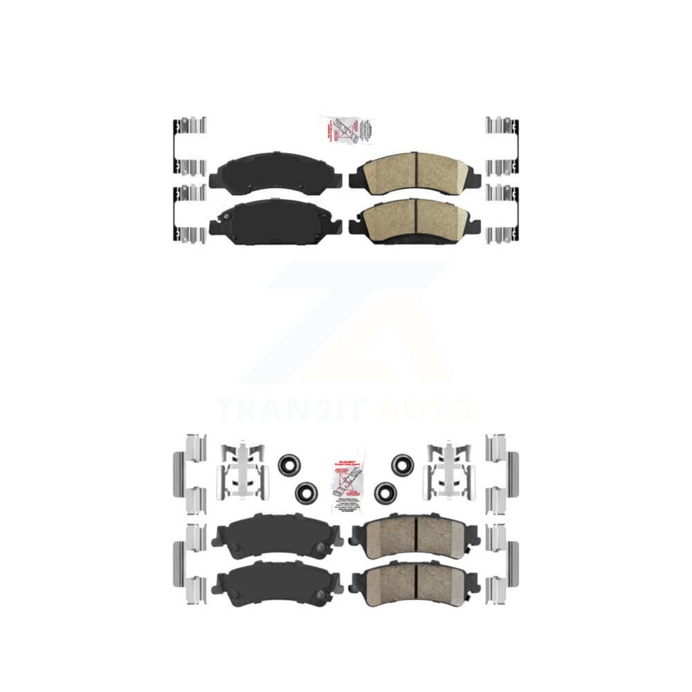 AmeriBRAKES - KNF-101612 - Front and Rear Disc Brake Pad Kits image 1