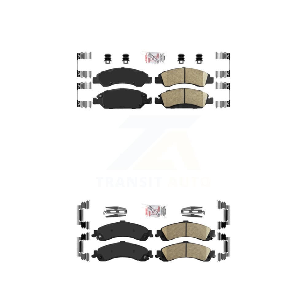 AmeriBRAKES - KNF-101615 - Front and Rear Disc Brake Pad Kits image 1