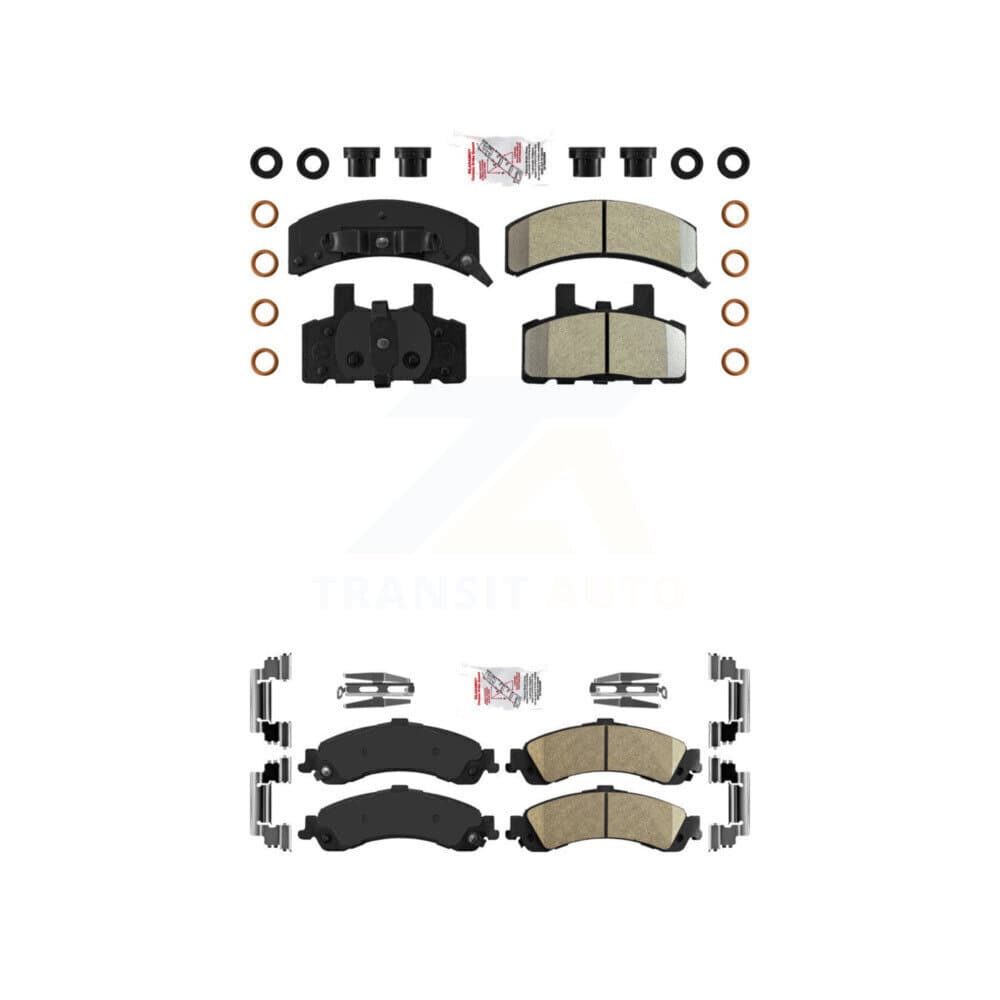 AmeriBRAKES - KNF-101630 - Front and Rear Disc Brake Pad Kits image 1