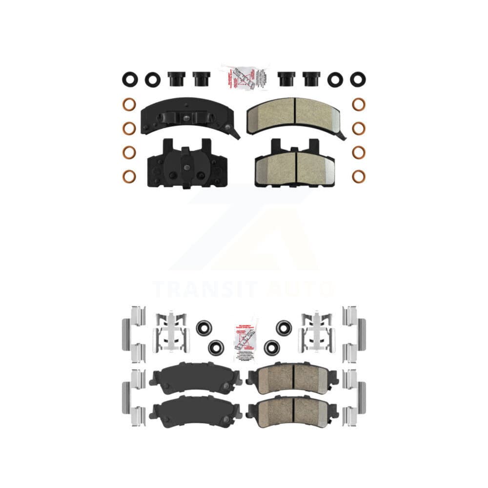 AmeriBRAKES - KNF-101632 - Front and Rear Disc Brake Pad Kits image 1