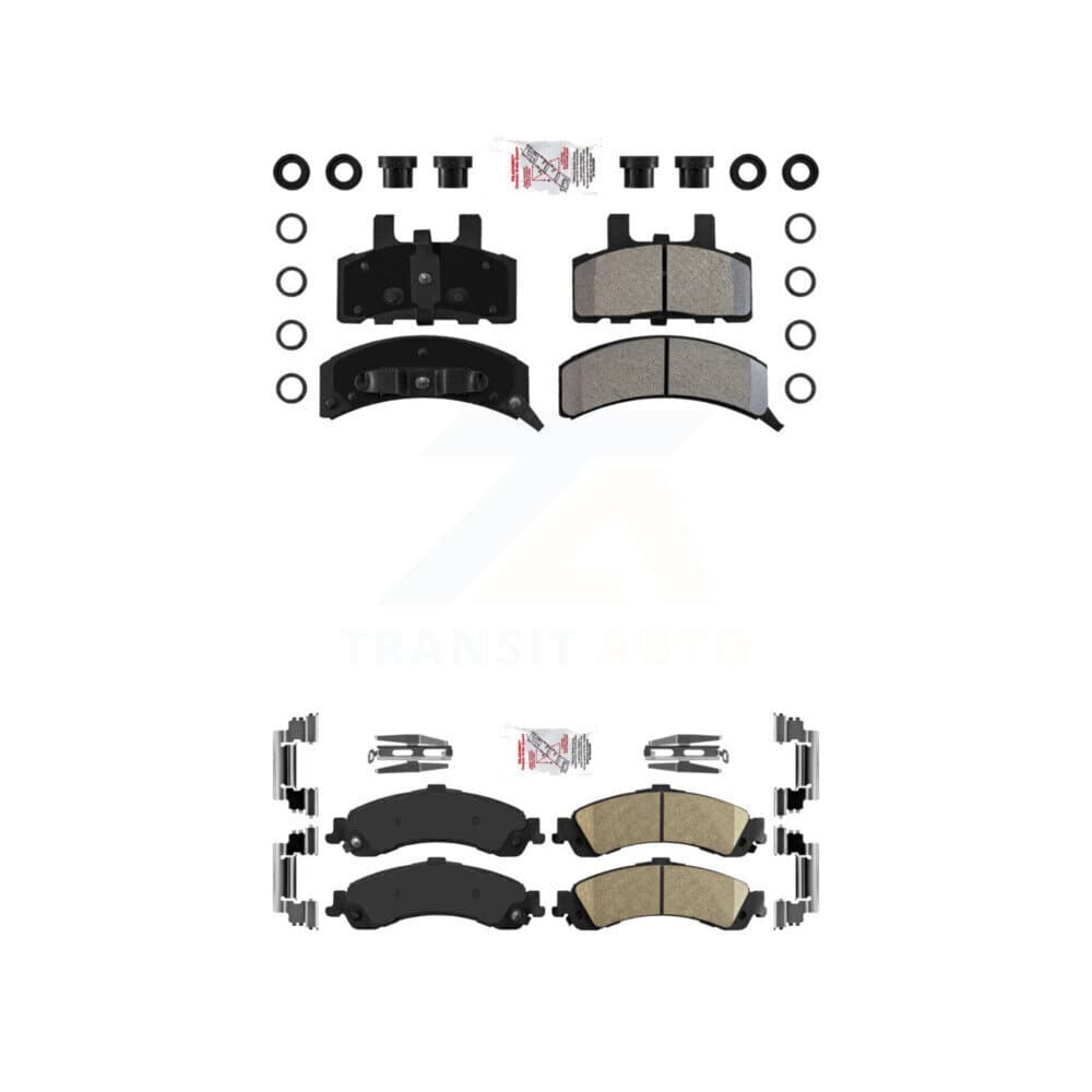AmeriBRAKES - KNF-101633 - Front and Rear Disc Brake Pad Kits image 1