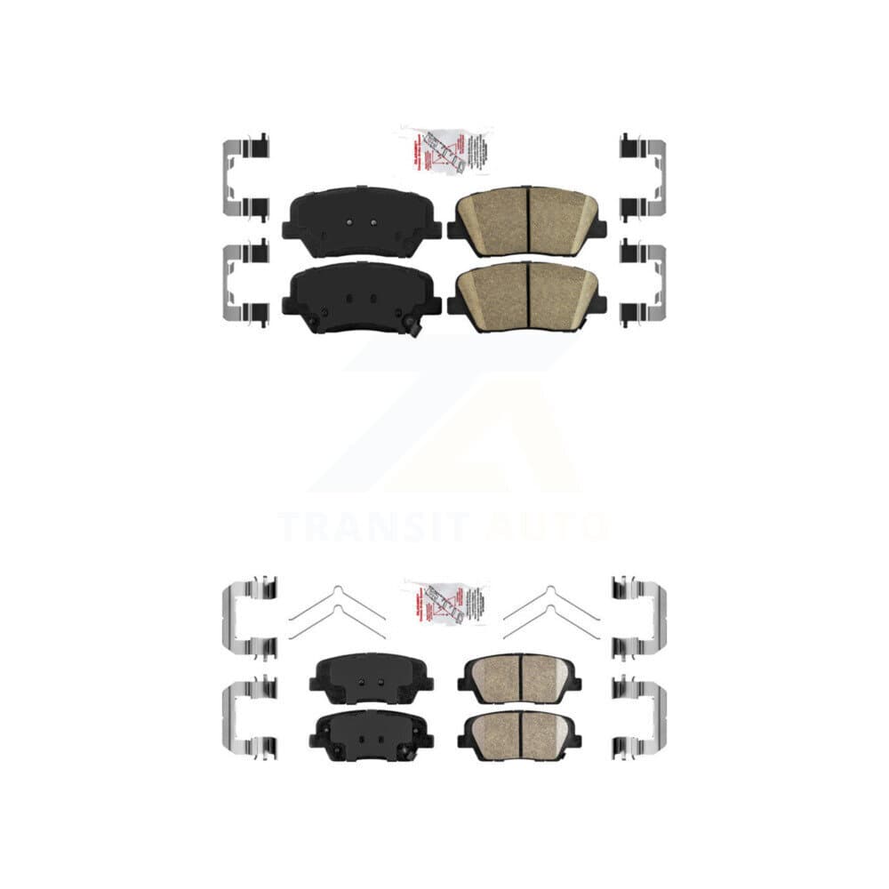 AmeriBRAKES - KNF-101645 - Front and Rear Disc Brake Pad Kits image 1