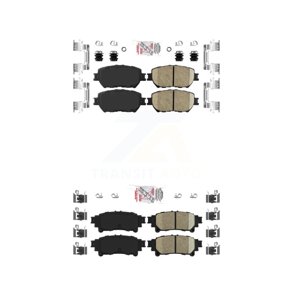 AmeriBRAKES - KNF-101655 - Front and Rear Disc Brake Pad Kits image 1