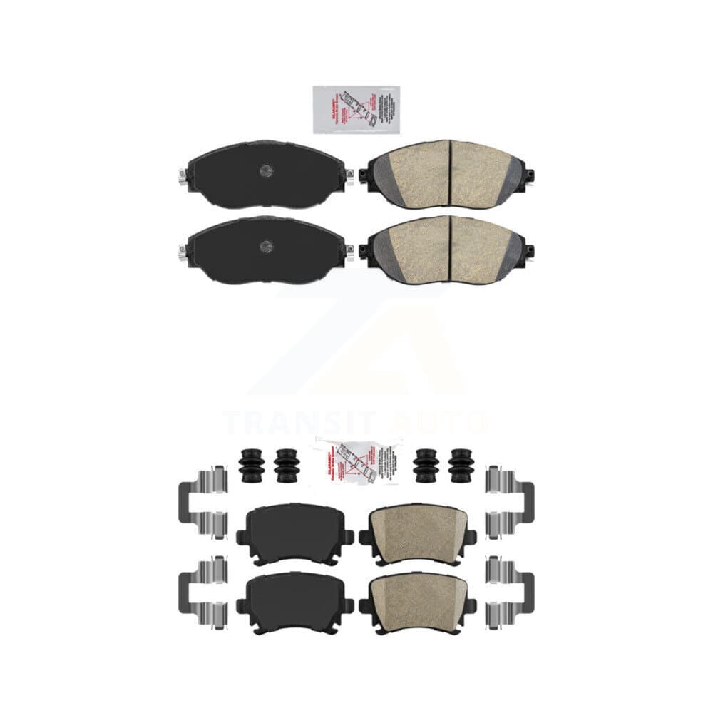 AmeriBRAKES - KNF-101656 - Front and Rear Disc Brake Pad Kits image 1