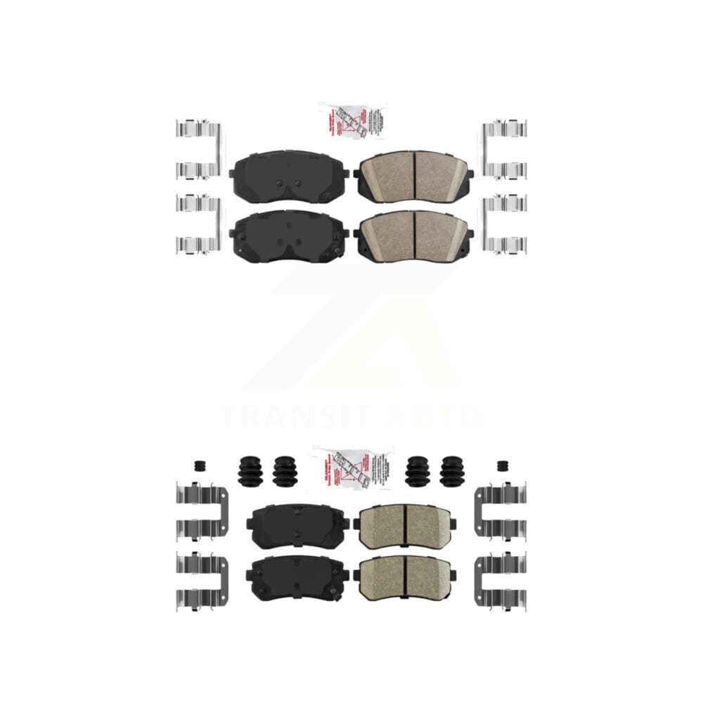 AmeriBRAKES - KNF-101673 - Front and Rear Disc Brake Pad Kits image 1