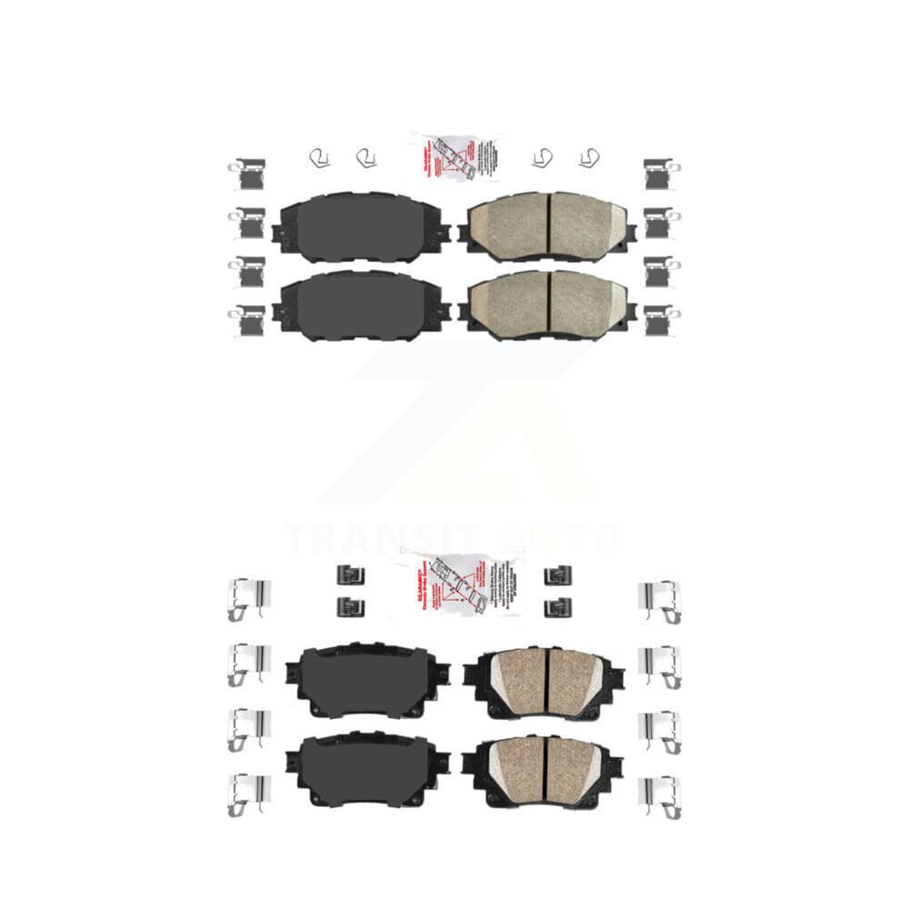 AmeriBRAKES - KNF-101710 - Front and Rear Disc Brake Pad Kits image 1