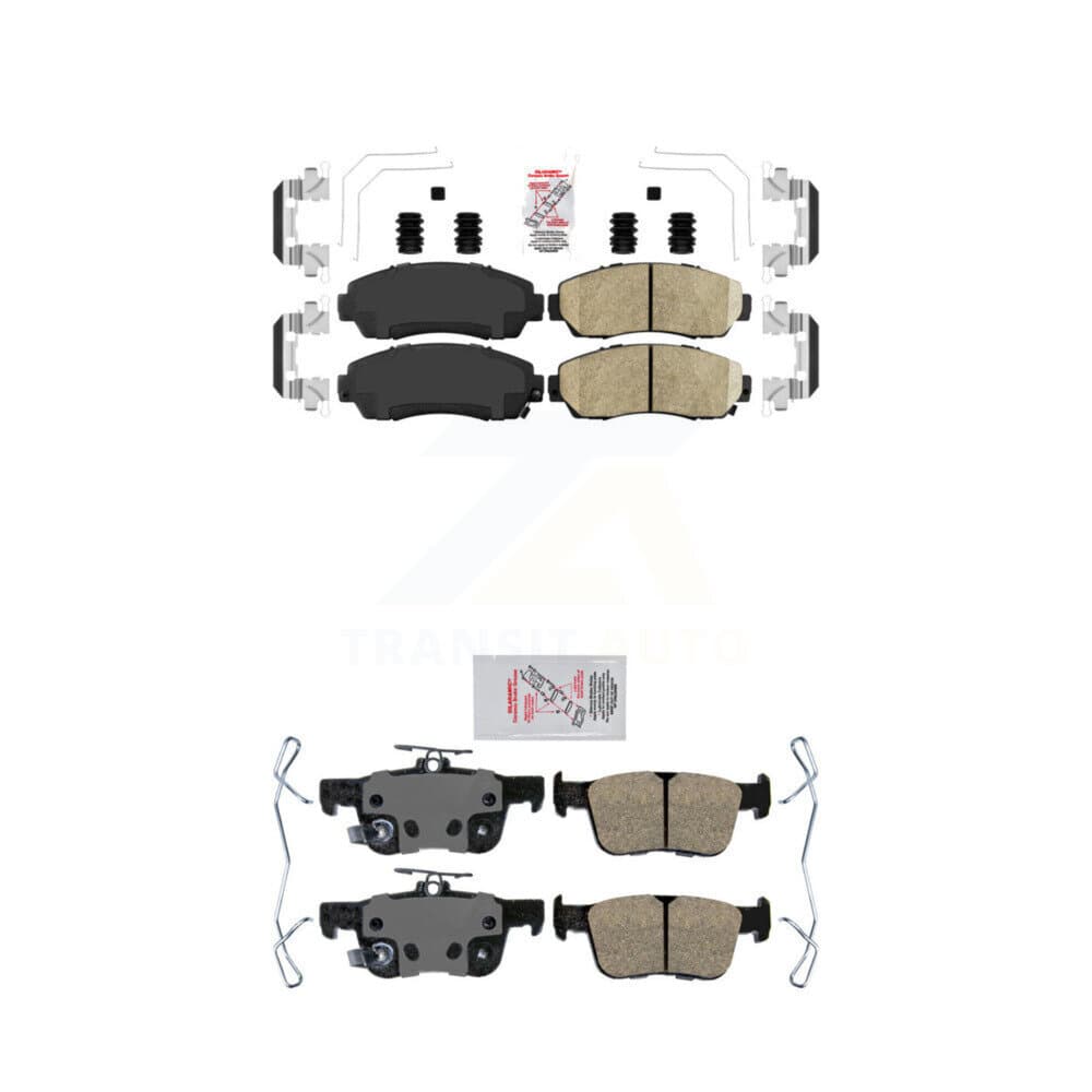 AmeriBRAKES - KNF-101748 - Front and Rear Disc Brake Pad Kits image 1