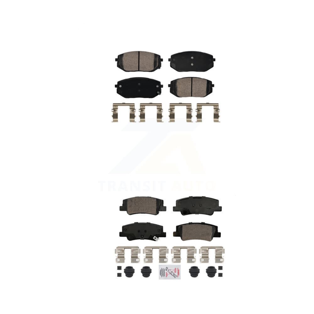 AmeriBRAKES - KNF-101782 - Front and Rear Disc Brake Pad Kits image 1