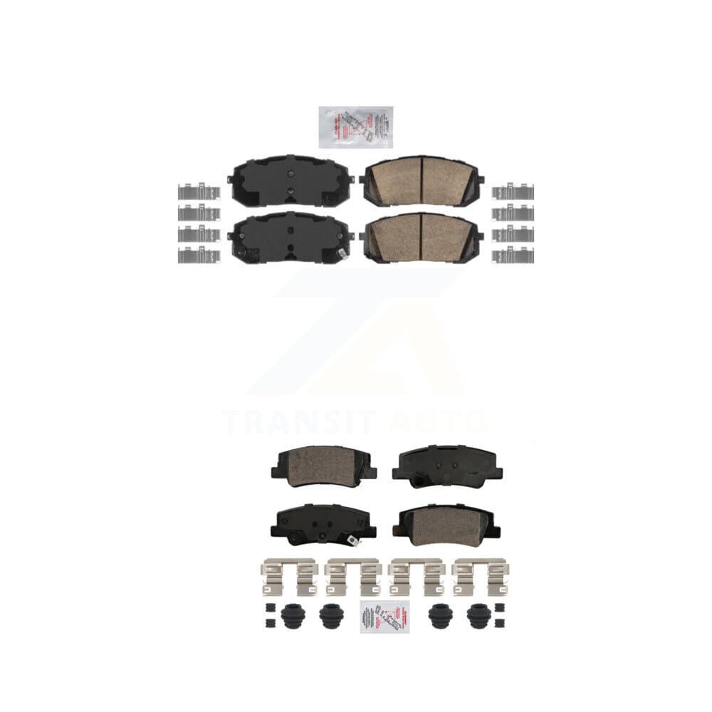 AmeriBRAKES - KNF-101783 - Front and Rear Disc Brake Pad Kits image 1