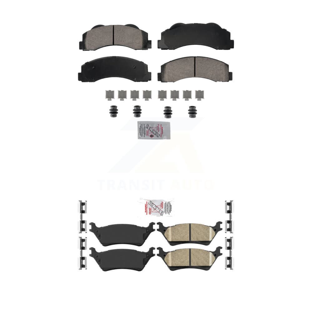 AmeriBRAKES - KNF-101824 - Front and Rear Disc Brake Pad Kits image 1