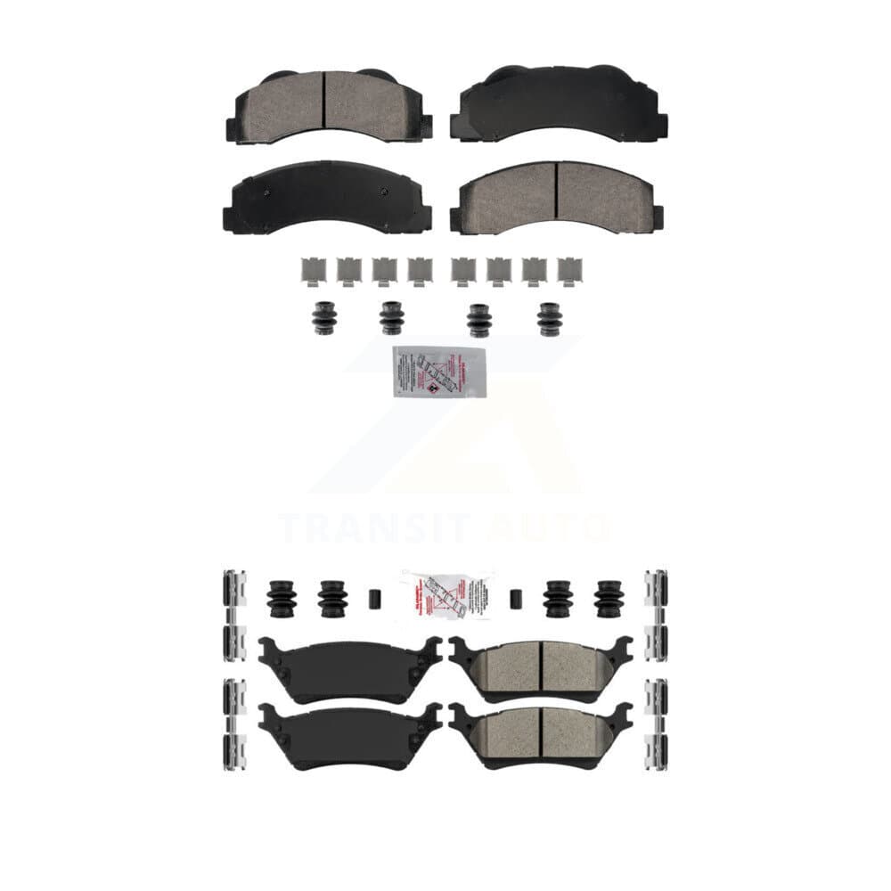 AmeriBRAKES - KNF-101826 - Front and Rear Disc Brake Pad Kits image 1