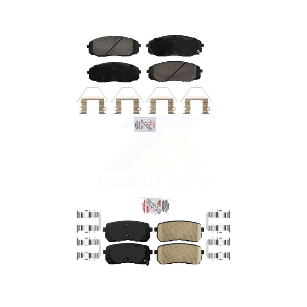 AmeriBRAKES - KNF-101831 - Front and Rear Disc Brake Pad Kits image 1