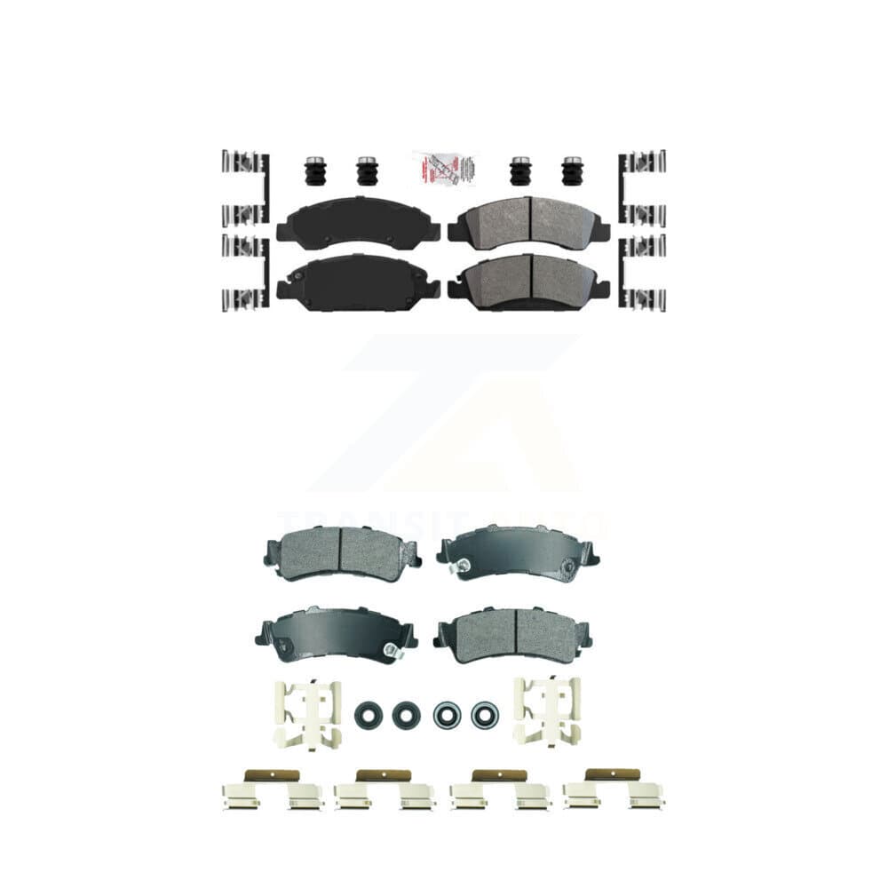 AmeriBRAKES - KNF-101839 - Front and Rear Disc Brake Pad Kits image 1