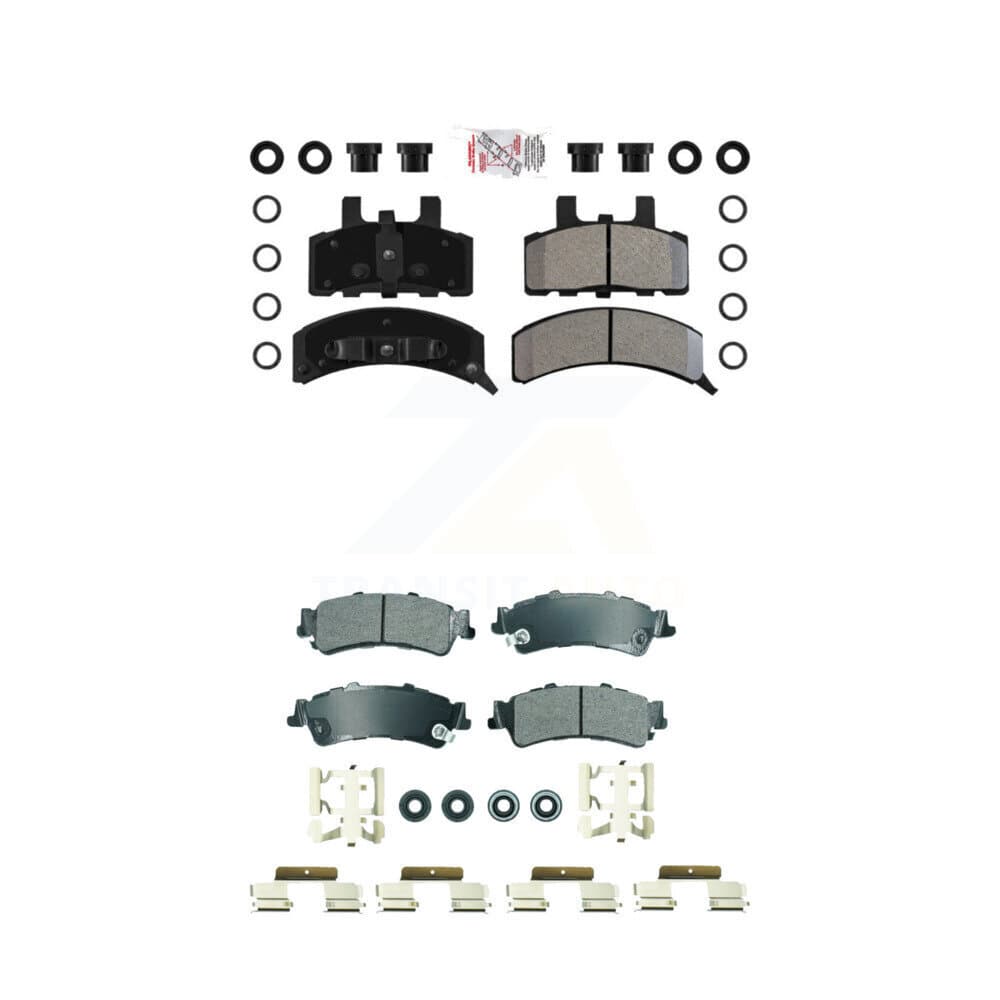 AmeriBRAKES - KNF-101845 - Front and Rear Disc Brake Pad Kits image 1