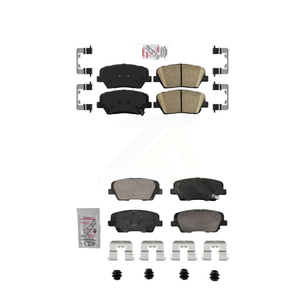 AmeriBRAKES - KNF-101854 - Front and Rear Disc Brake Pad Kits image 1