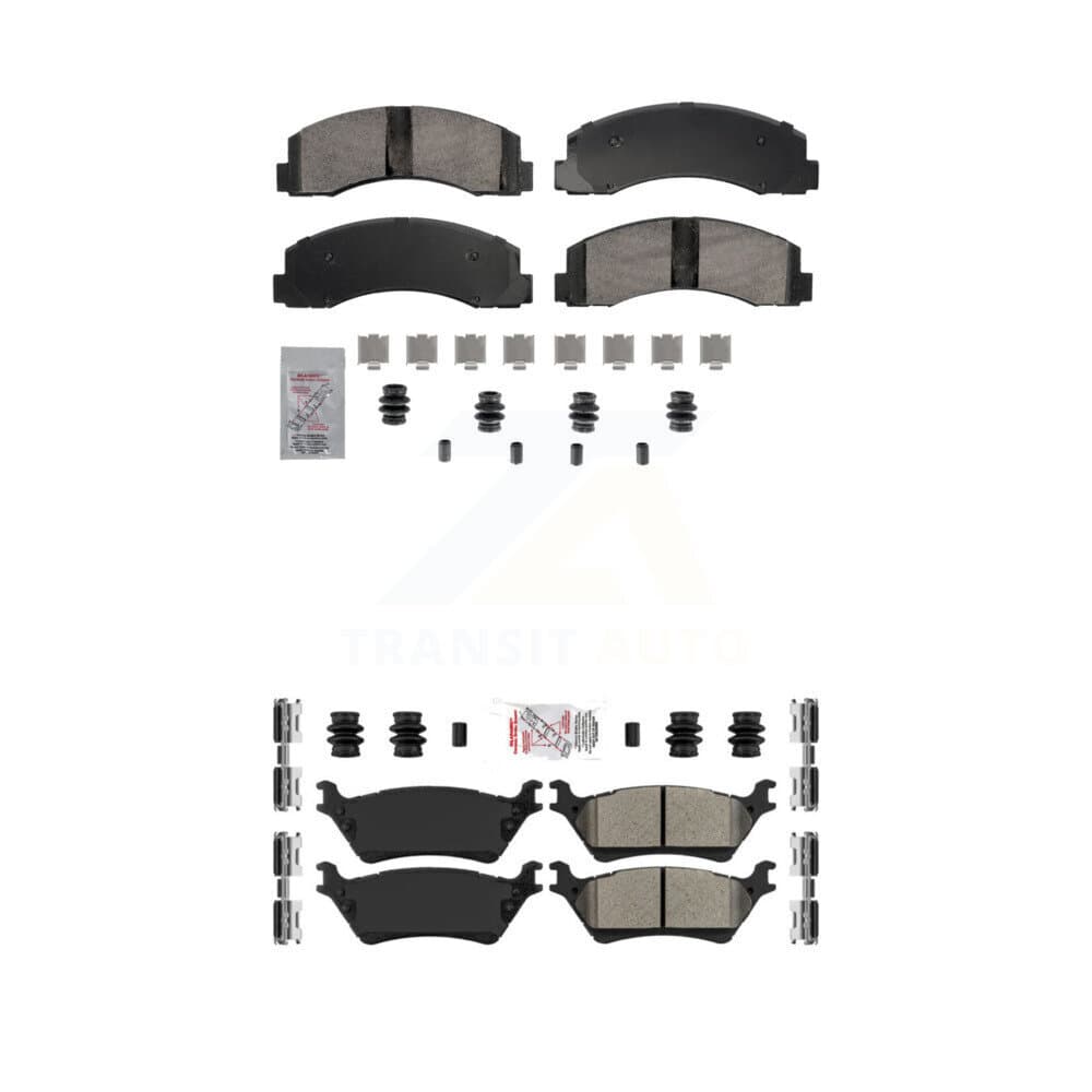 AmeriBRAKES - KNF-101862 - Front and Rear Disc Brake Pad Kits image 1