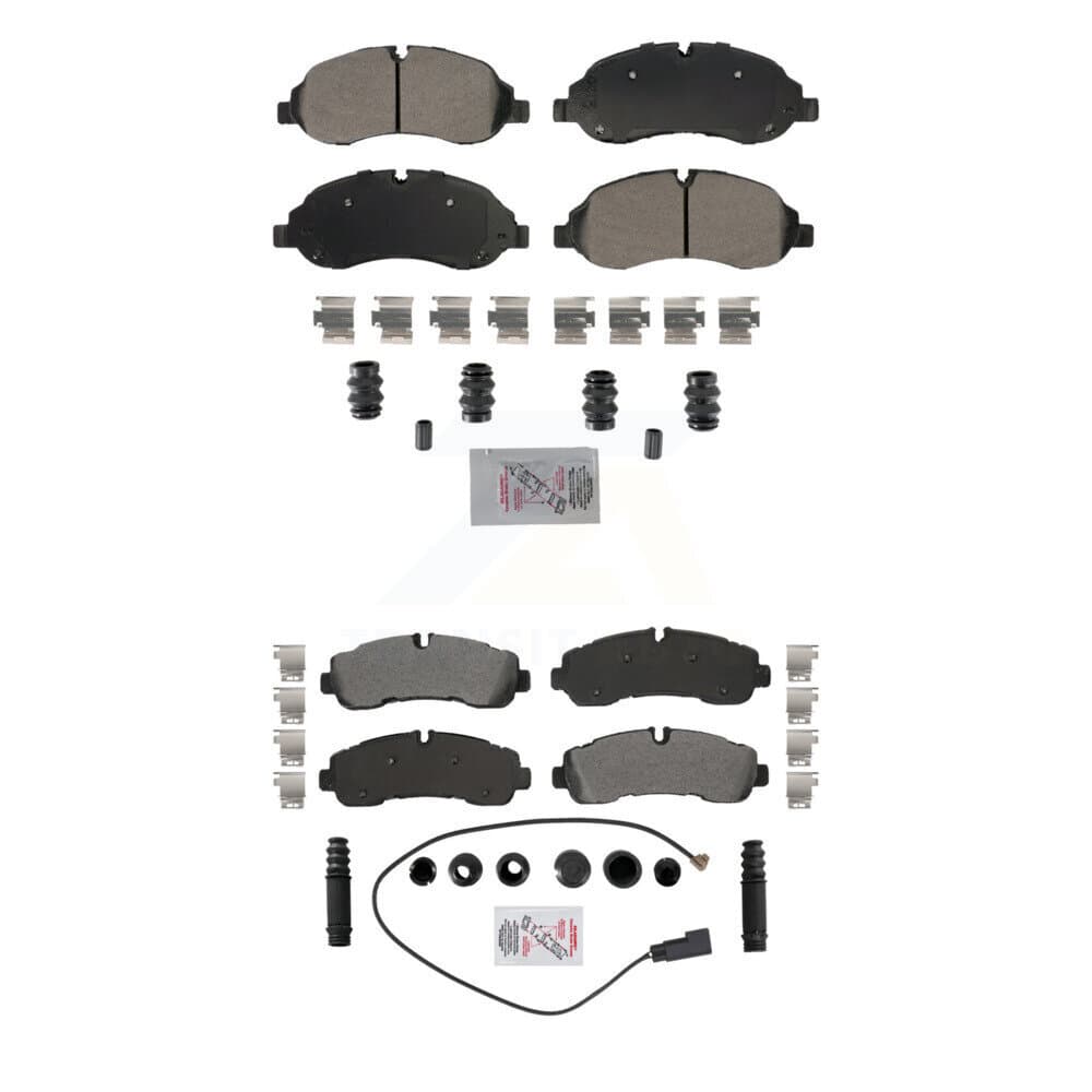 AmeriBRAKES - KNF-101881 - Front and Rear Disc Brake Pad Kits image 1