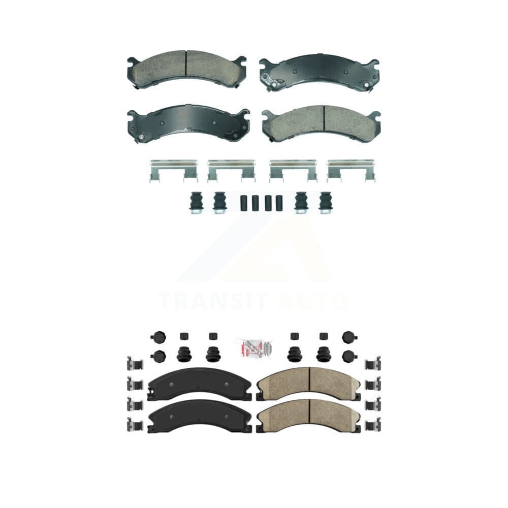 AmeriBRAKES - KNF-101887 - Front and Rear Disc Brake Pad Kits image 1