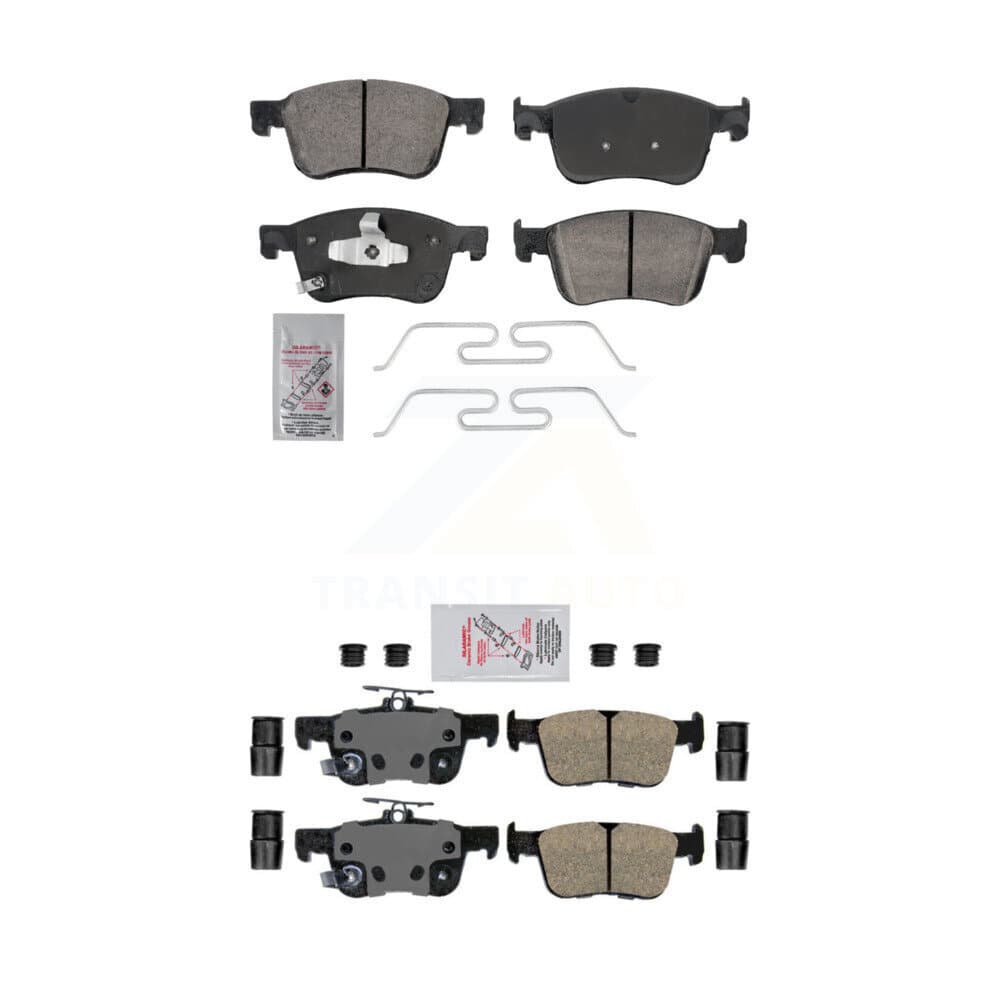 AmeriBRAKES - KNF-101898 - Front and Rear Disc Brake Pad Kits image 1