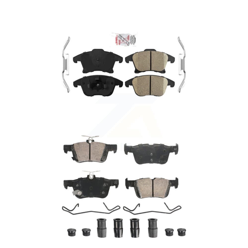 AmeriBRAKES - KNF-101900 - Front and Rear Disc Brake Pad Kits image 1