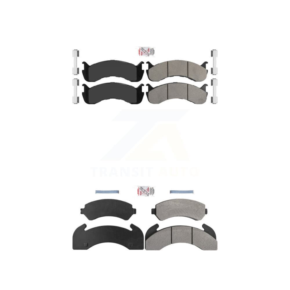 AmeriBRAKES - KNF-101938 - Front and Rear Disc Brake Pad Kits image 1