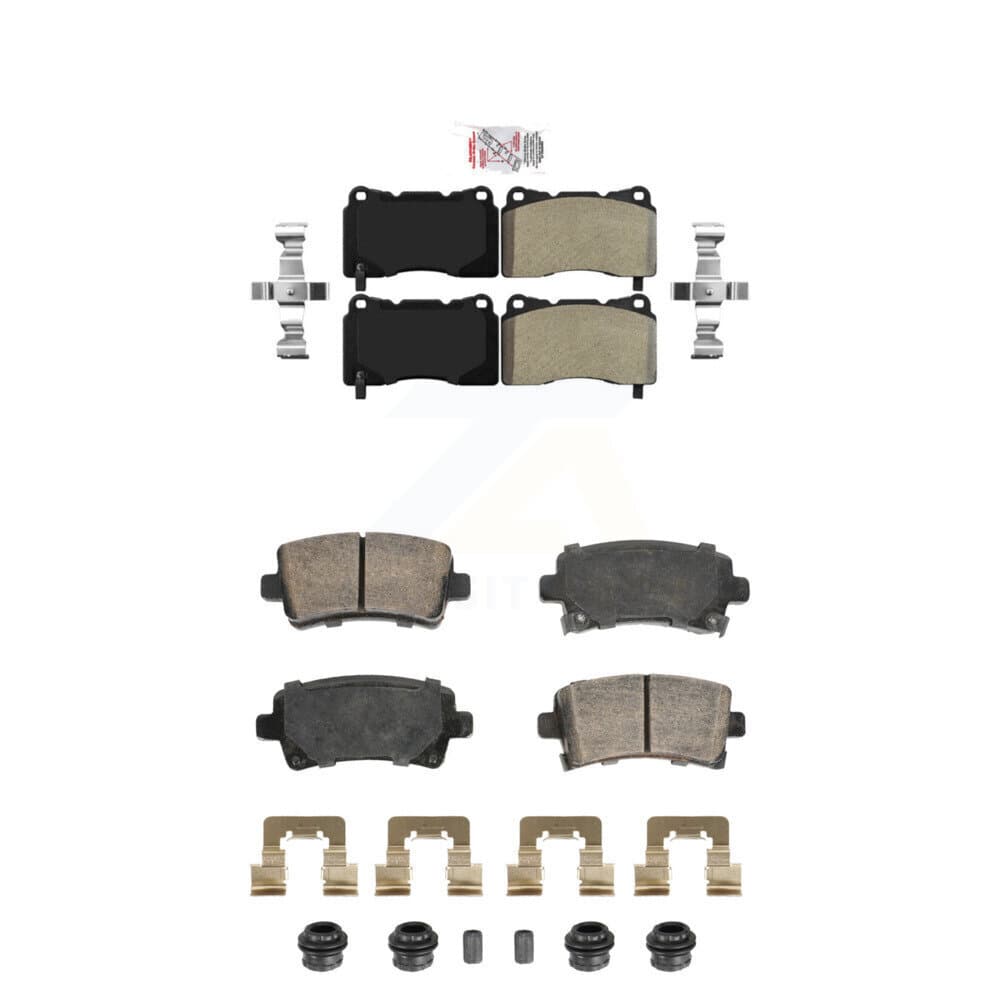AmeriBRAKES - KNF-101946 - Front and Rear Disc Brake Pad Kits image 1