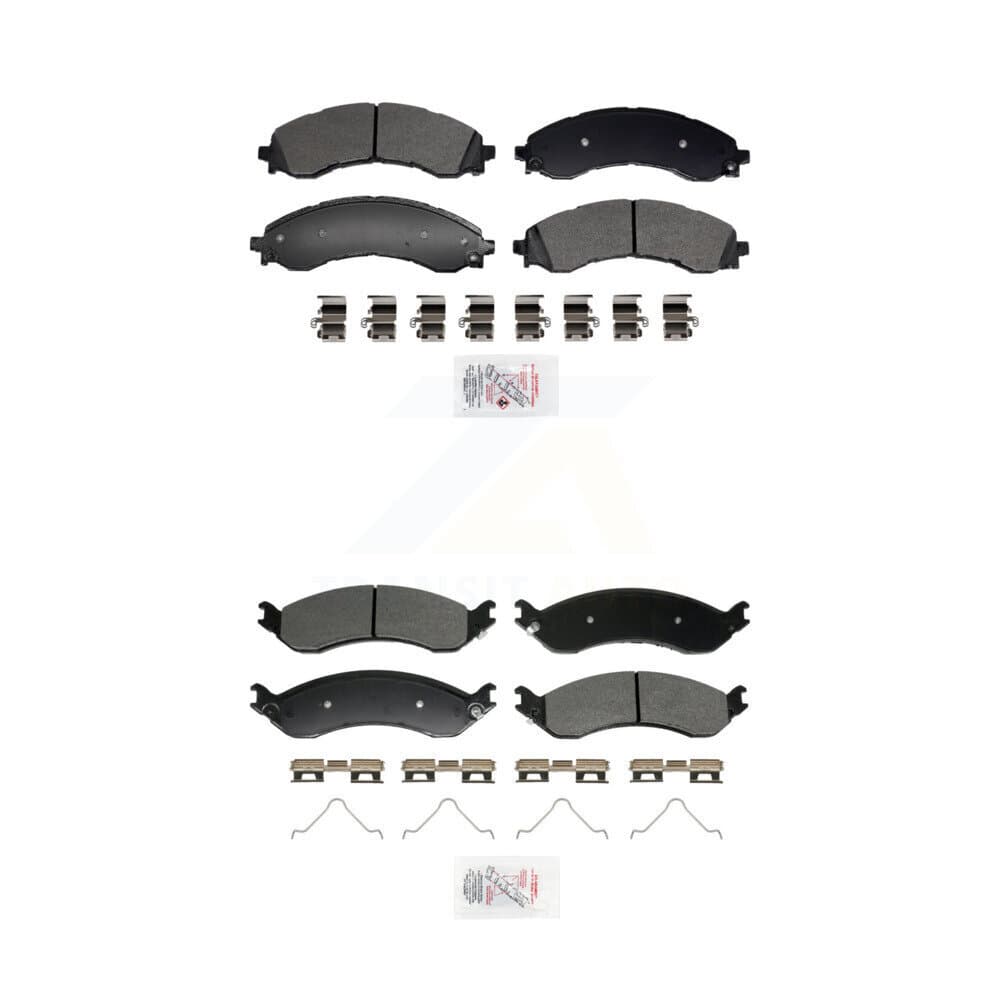 AmeriBRAKES - KNF-101956 - Front and Rear Disc Brake Pad Kits image 1
