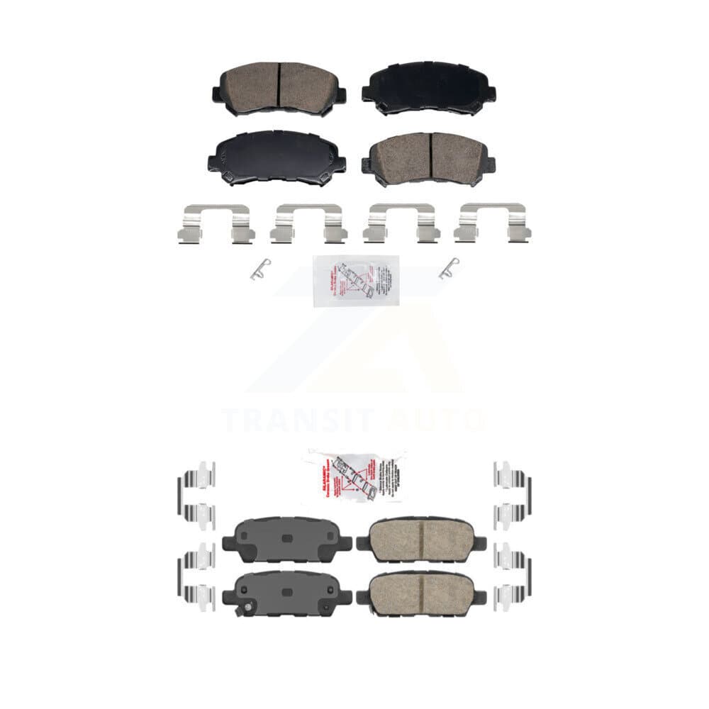 AmeriBRAKES - KNF-102012 - Front and Rear Disc Brake Pad Kits image 1