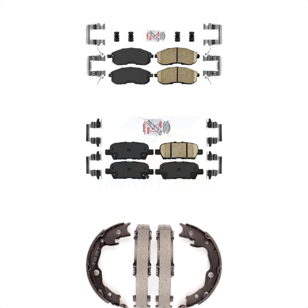 Transit Auto - KNN-101067 - Front and Rear Disc Brake Pad Kits image 1