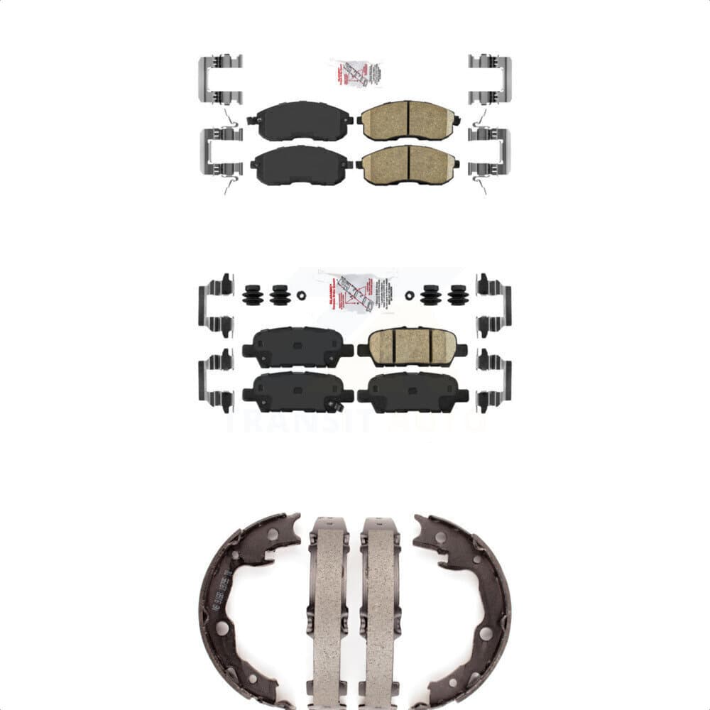 Transit Auto - KNN-101068 - Front and Rear Disc Brake Pad Kits image 1