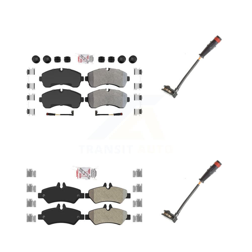 AmeriBRAKES - KNW-100086 - Front and Rear Disc Brake Pad Kits image 1
