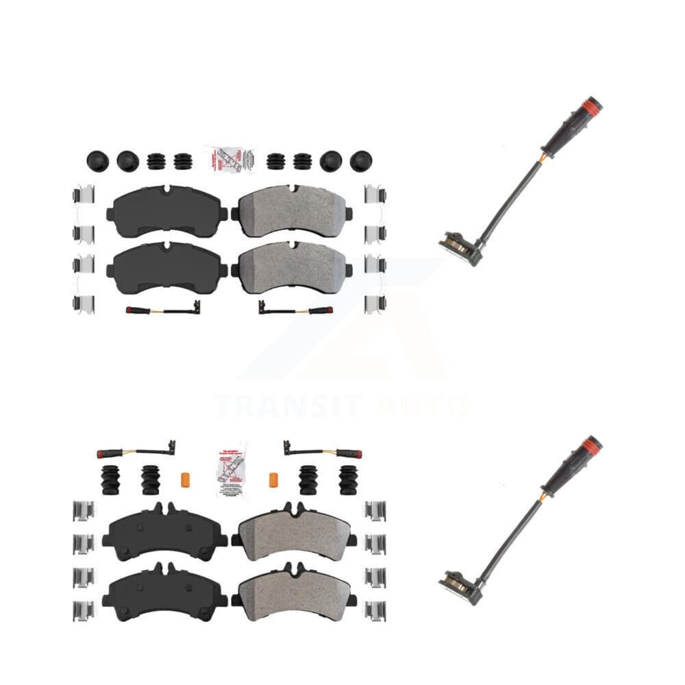 AmeriBRAKES - KNW-100087 - Front and Rear Disc Brake Pad Kits image 1