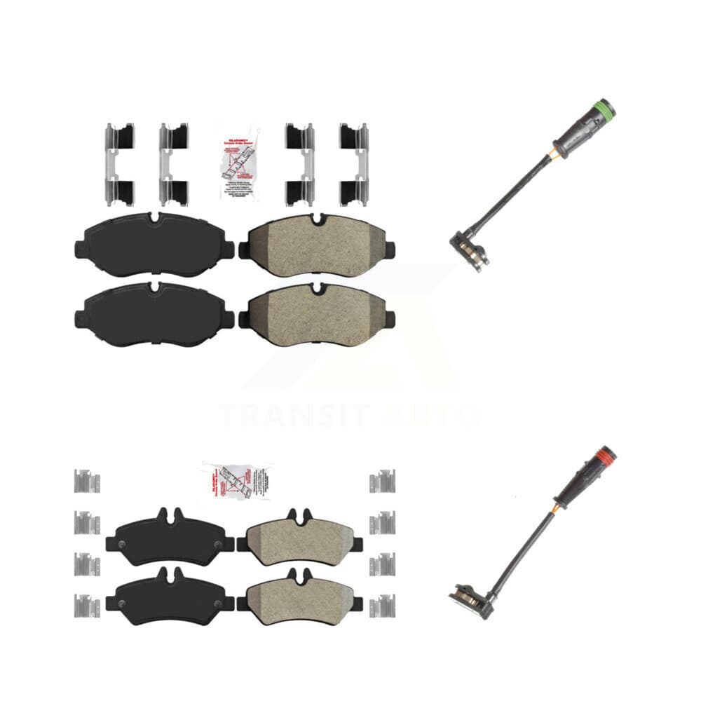 AmeriBRAKES - KNW-100142 - Front and Rear Disc Brake Pad Kits image 1