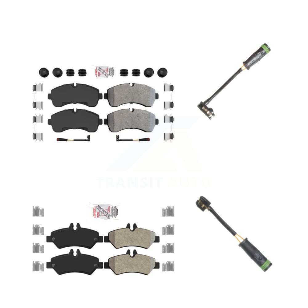 AmeriBRAKES - KNW-100147 - Front and Rear Disc Brake Pad Kits image 1