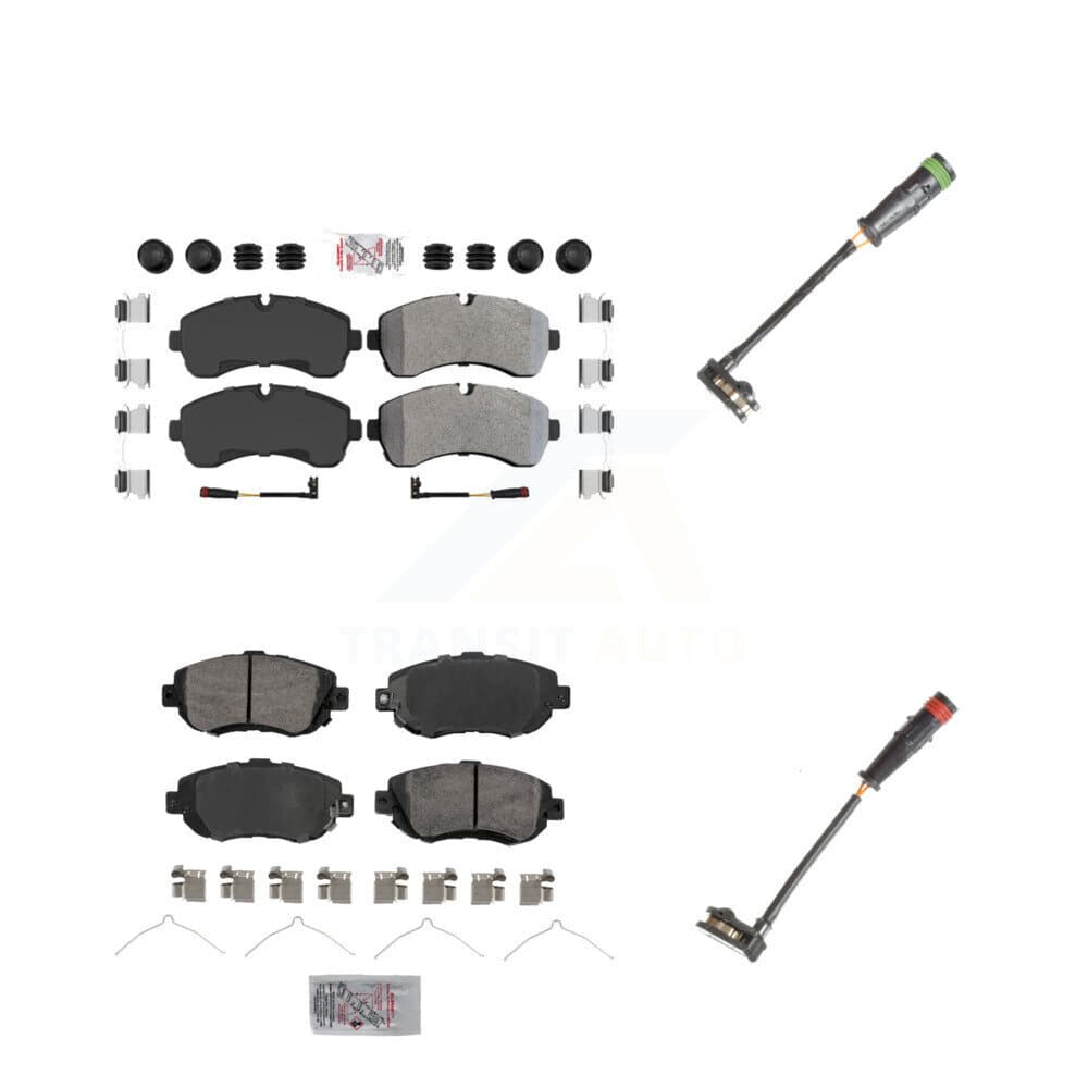 AmeriBRAKES - KNW-100158 - Front and Rear Disc Brake Pad Kits image 1
