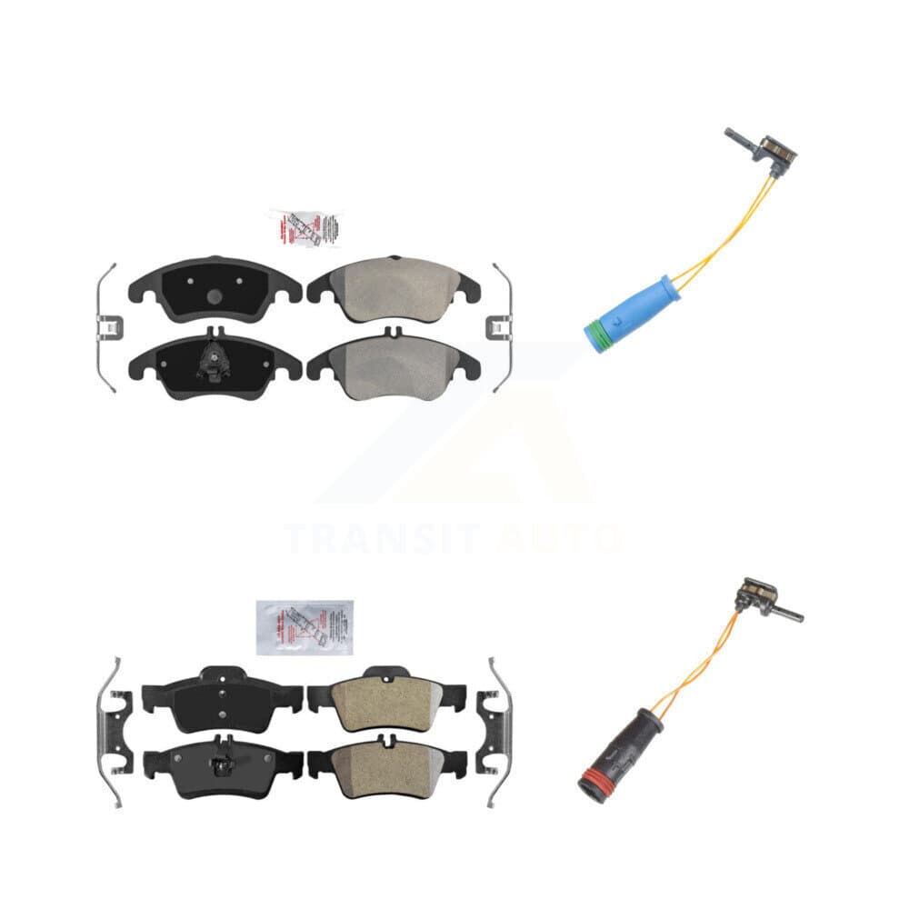 AmeriBRAKES - KNW-100161 - Front and Rear Disc Brake Pad Kits image 1